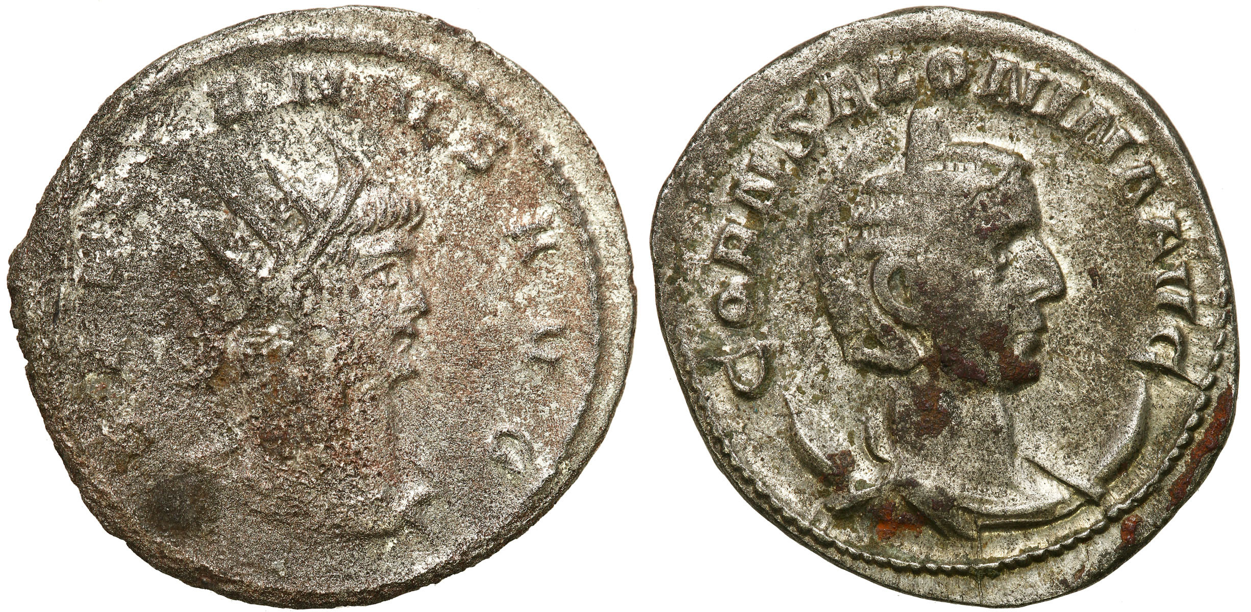 Cesarstwo Rzymskie, Antoninian Bilonowy, Gallien 253 - 268 n. e. – zestaw 2 monet